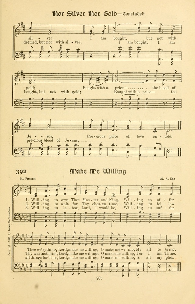 Montreat Hymns: psalms and gospel songs with responsive scripture readings page 205