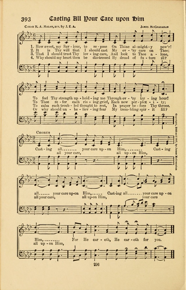 Montreat Hymns: psalms and gospel songs with responsive scripture readings page 206