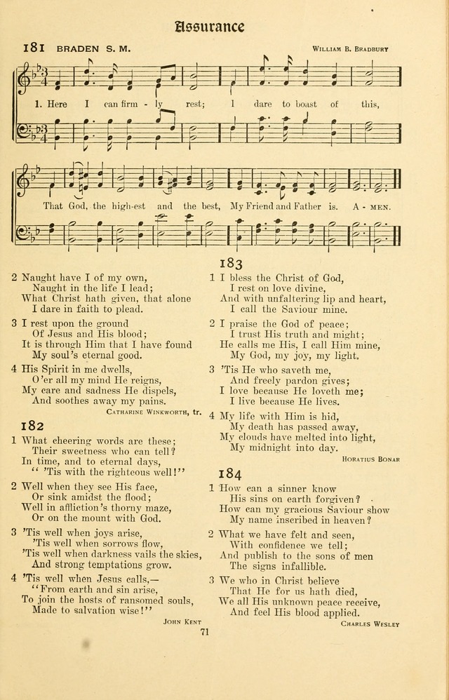 Montreat Hymns: psalms and gospel songs with responsive scripture readings page 71