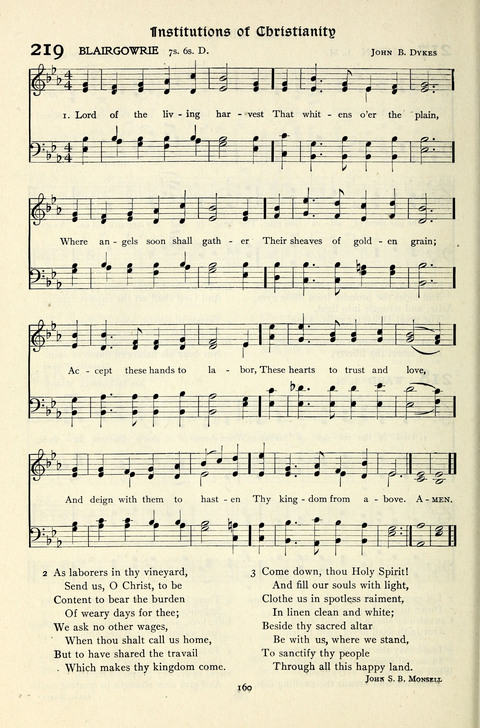 The Methodist Hymnal: Official hymnal of the methodist episcopal church and the methodist episcopal church, south page 160