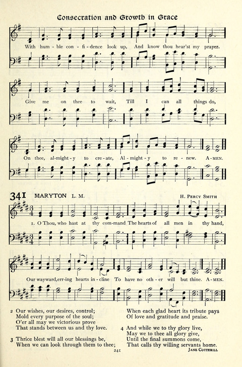 The Methodist Hymnal: Official hymnal of the methodist episcopal church and the methodist episcopal church, south page 241