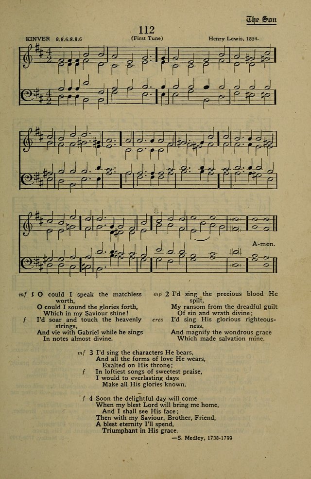 Methodist Hymn and Tune Book: official hymn book of the Methodist Church page 123