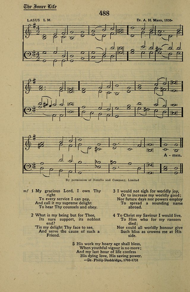 Methodist Hymn and Tune Book: official hymn book of the Methodist Church page 534