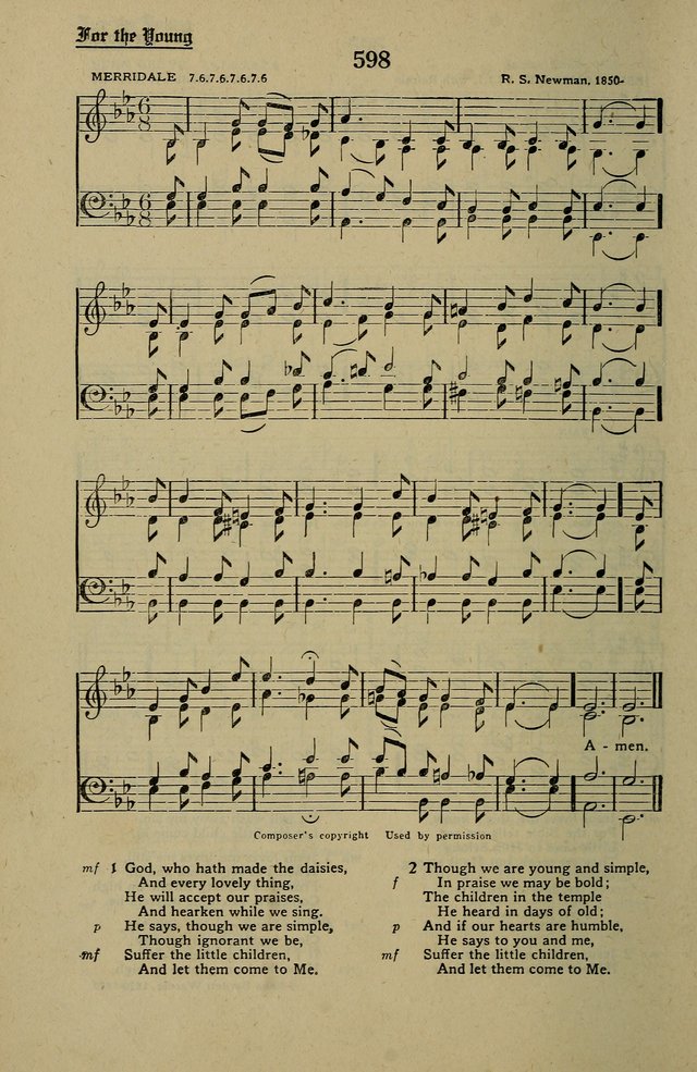 Methodist Hymn and Tune Book: official hymn book of the Methodist Church page 662