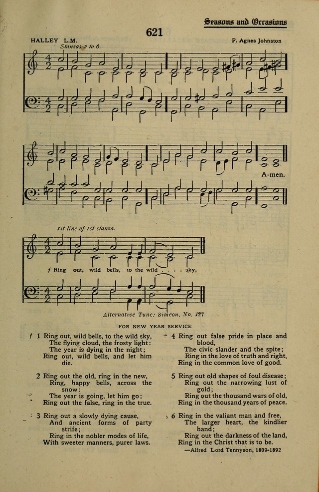 Methodist Hymn and Tune Book: official hymn book of the Methodist Church page 691