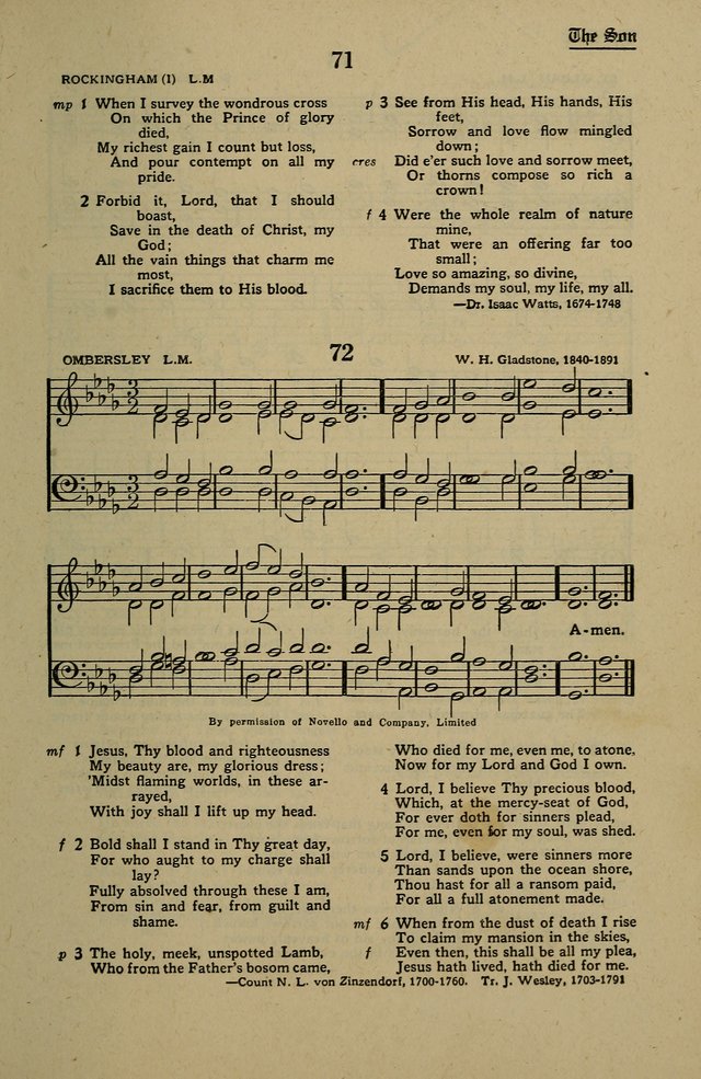 Methodist Hymn and Tune Book: official hymn book of the Methodist Church page 77