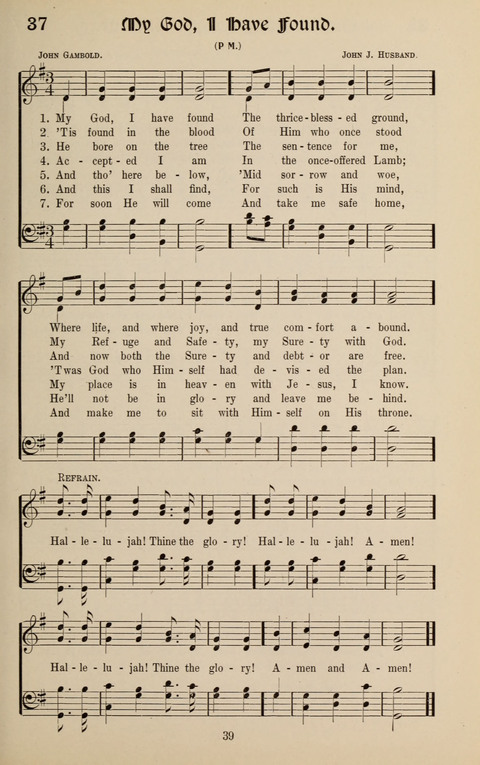 Messages of Love Hymn Book: for Gospel, Sunday School, Special Services and Home Singing page 37