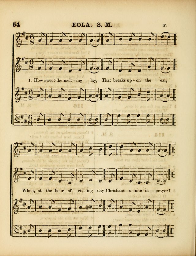 Mission Songs: a collection of hymns and music, designed for Sabbath schools page 54