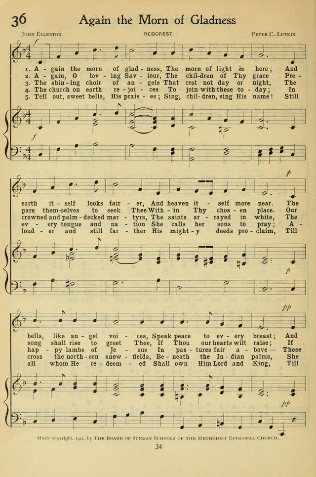 The Methodist Sunday School Hymnal page 47