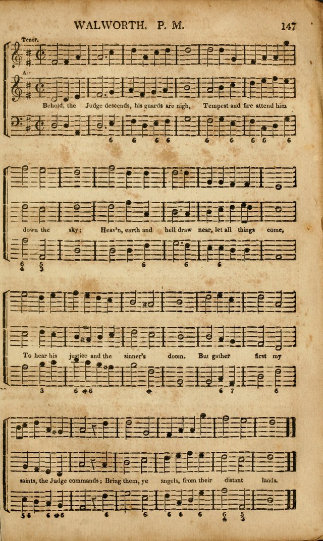 Musica Sacra: or, Springfield and Utica Collections United: consisting of Psalm and hymn tunes, anthems, and chants (2nd revised ed.) page 147