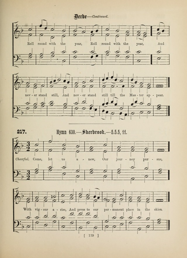 Methodist Tune Book: a collection of tunes adapted to the Methodist Hymn book page 139