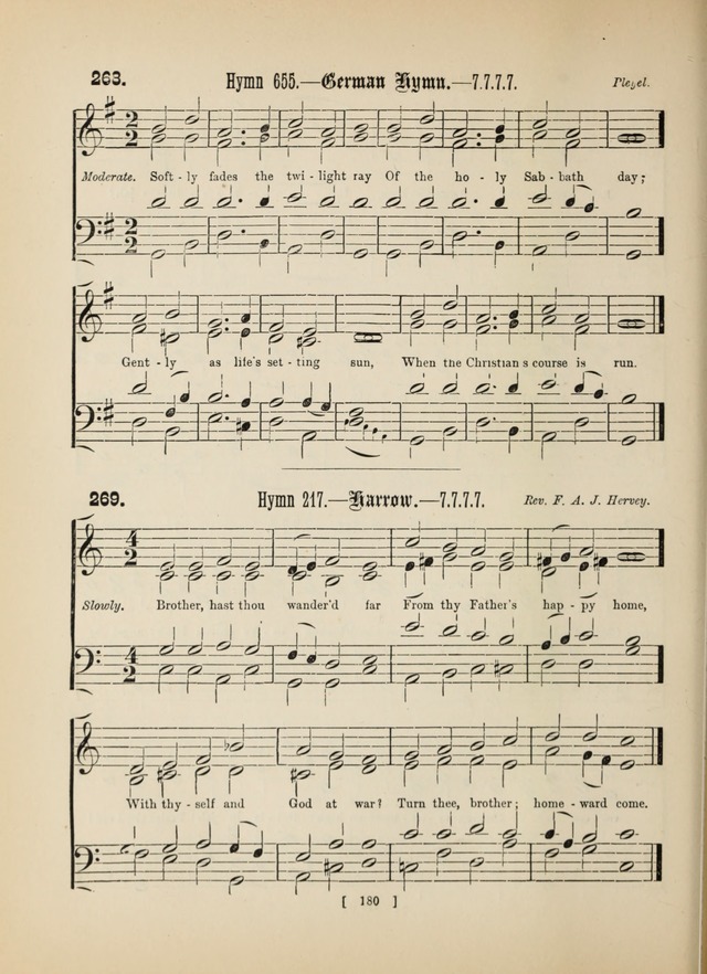 Methodist Tune Book: a collection of tunes adapted to the Methodist Hymn book page 180