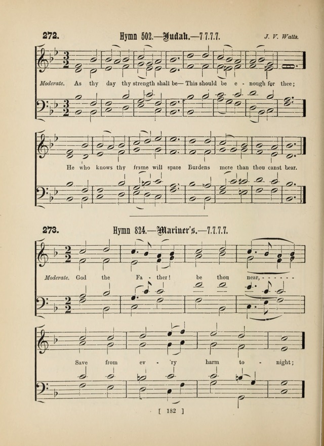 Methodist Tune Book: a collection of tunes adapted to the Methodist Hymn book page 182