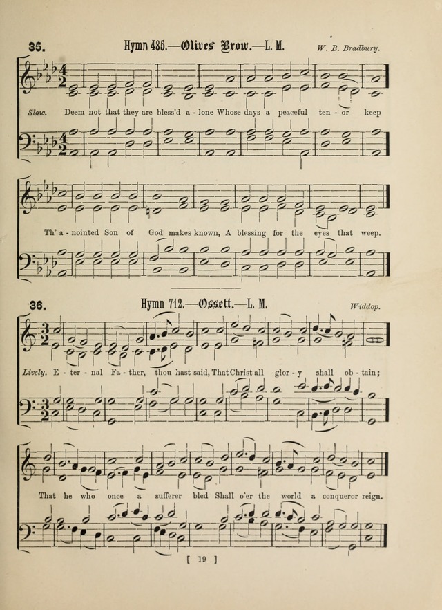 Methodist Tune Book: a collection of tunes adapted to the Methodist Hymn book page 19