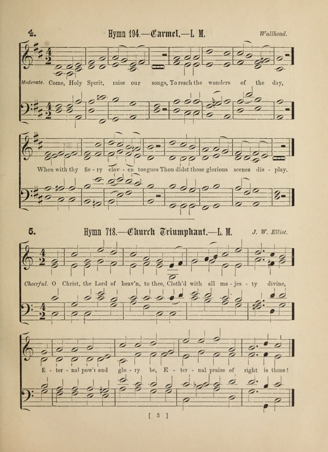 Methodist Tune Book: a collection of tunes adapted to the Methodist Hymn book page 3