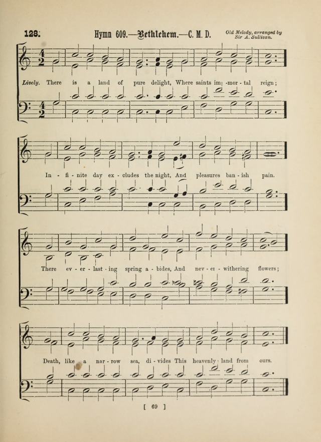 Methodist Tune Book: a collection of tunes adapted to the Methodist Hymn book page 69