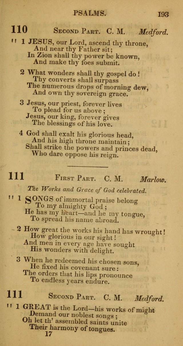 Manual of Christian Psalmody: a collection of psalms and hymns for public worship page 195