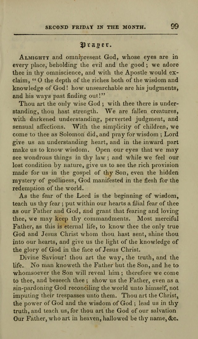 Manual of Devotion: or religious exercises for the morning and evening of each day of the month, for the use of schools and private families page 101