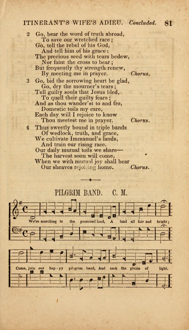 The Minstrel of Zion: a book of religious songs, accompanied with appropriate music, chiefly original page 81