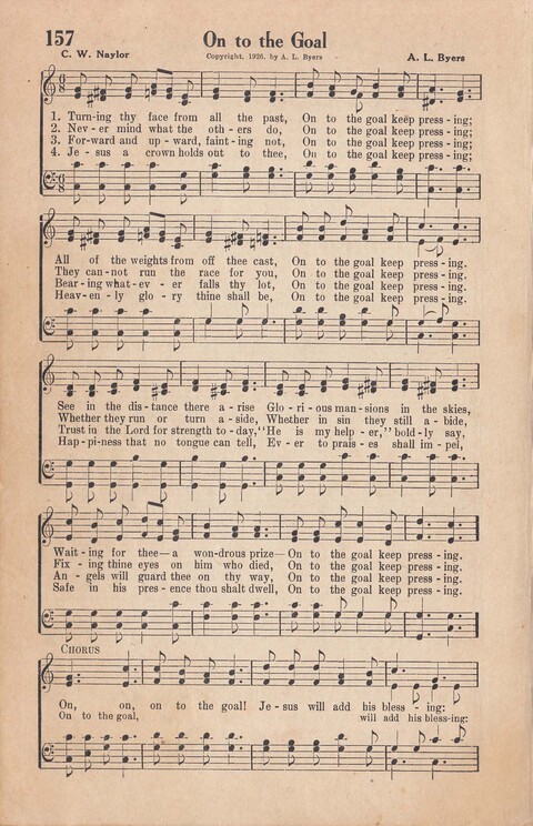 Melodies of Zion: A Compilation of Hymns and Songs, Old and New, Intended for All Kinds of Religious Service page 157