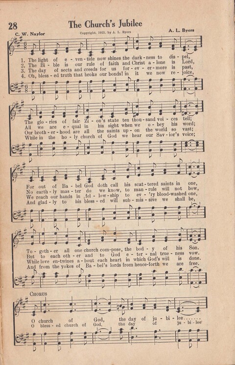 Melodies of Zion: A Compilation of Hymns and Songs, Old and New, Intended for All Kinds of Religious Service page 29