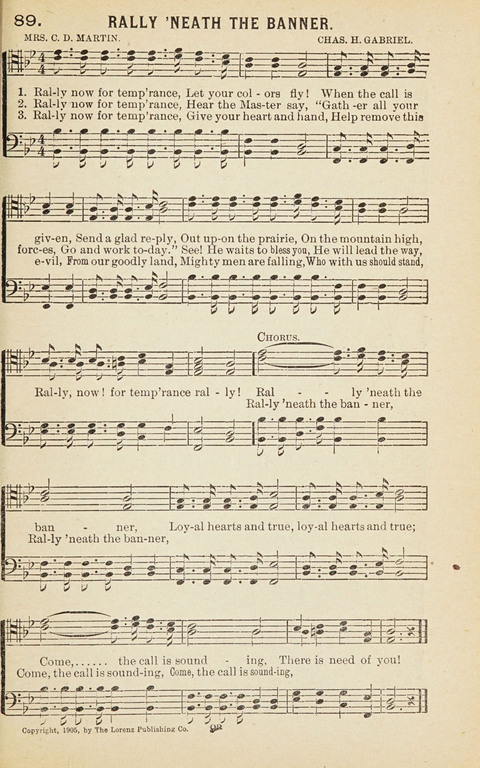 New Anti-Saloon Songs: A Collection of Temperance and Moral Reform Songs Prepared at the Request of The National Anti-Saloon League page 91