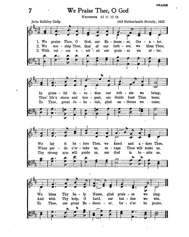 The New Christian Hymnal page 7