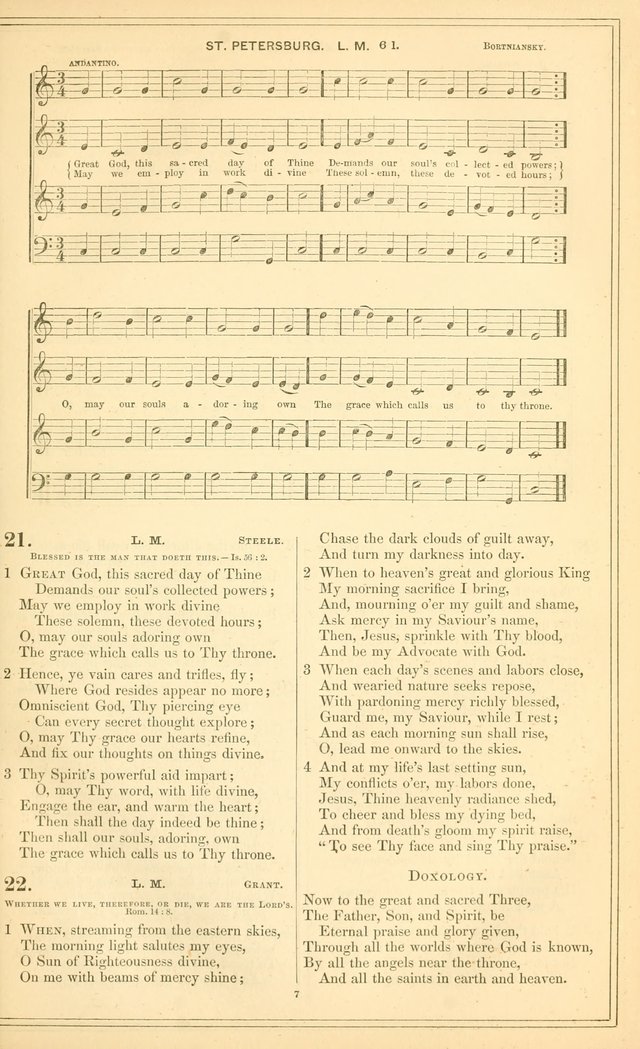 The New Congregational Hymn and Tune Book, for Public, Social and Private  Worship page 22
