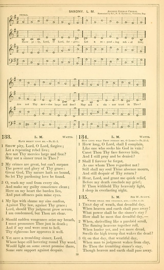 The New Congregational Hymn and Tune Book, for Public, Social and Private  Worship page 54