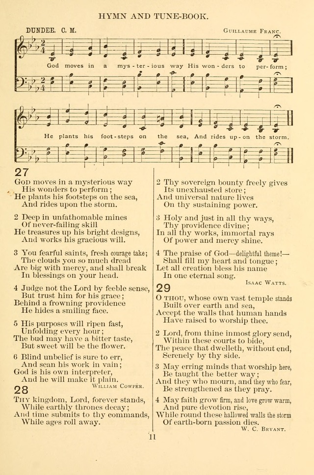New Christian Hymn and Tune Book page 11