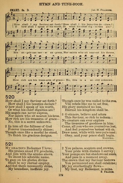 New Christian Hymn and Tune Book page 178