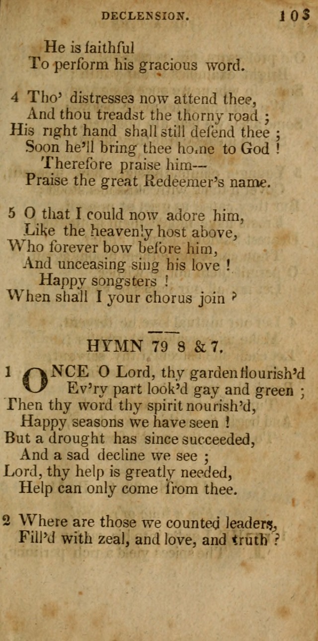 The New England Collection of Hymns and Spiritual Songs: adapted to prayer, conference and camp-meetings page 109