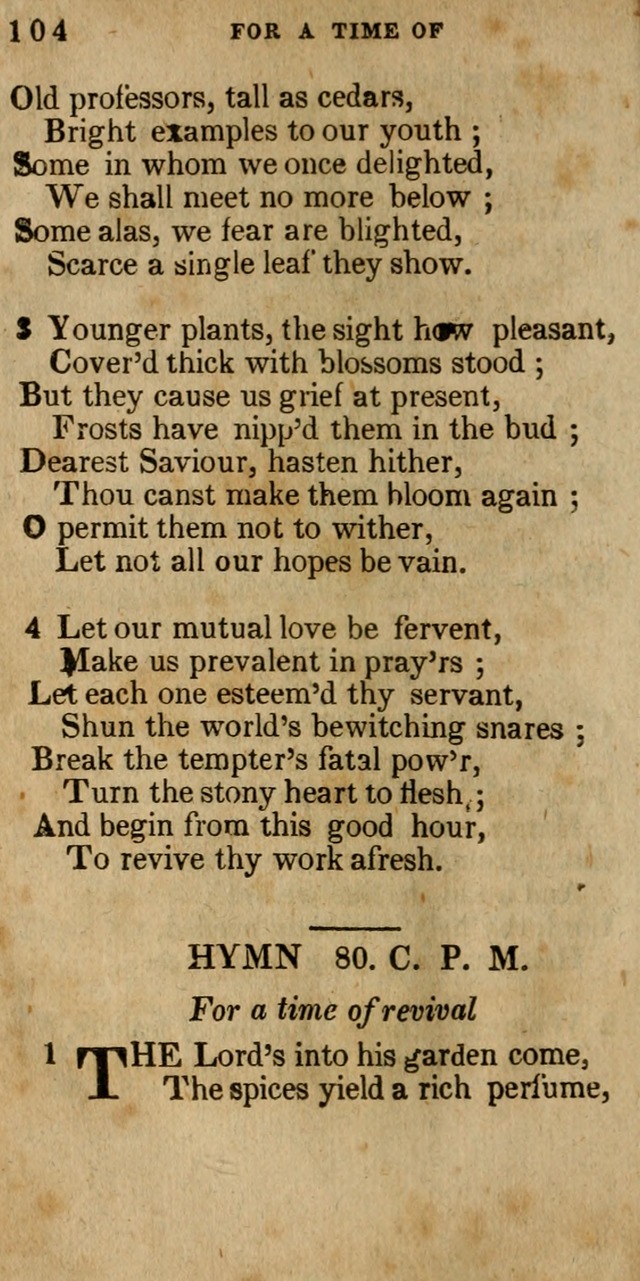 The New England Collection of Hymns and Spiritual Songs: adapted to prayer, conference and camp-meetings page 110