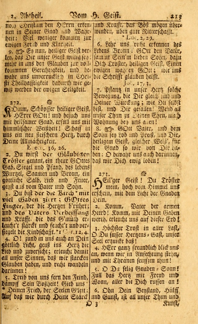 Neu-Eingerichtetes Gesang-Buch in Sich Haltend eine Sammlung (mehrentheils alter) Schöner lehr-reicher underbailicher Lieder... page 213