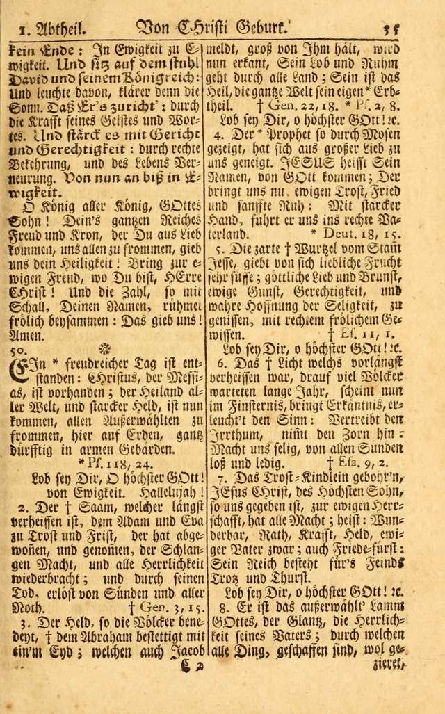 Neu-Eingerichtetes Gesang-Buch in Sich Haltend eine Sammlung (mehrentheils alter) Schöner lehr-reicher underbailicher Lieder... page 35