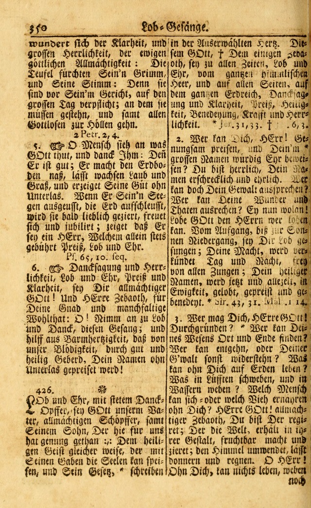 Neu-Eingerichtetes Gesang-Buch in Sich Haltend eine Sammlung (mehrentheils alter) Schöner lehr-reicher underbailicher Lieder... page 350