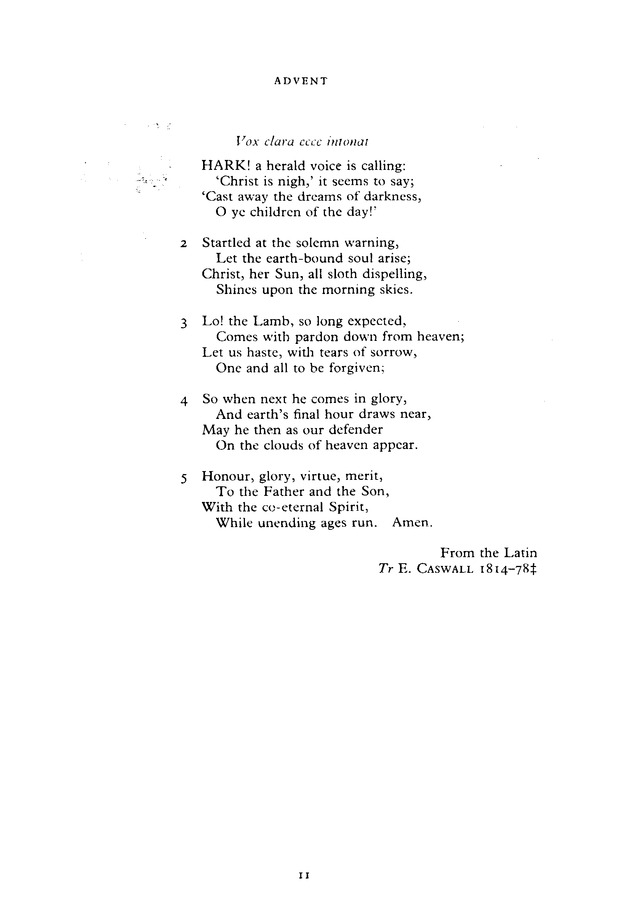 The New English Hymnal page 11