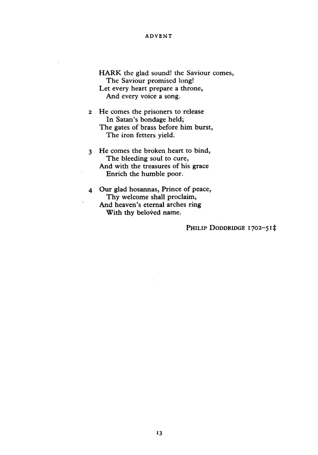 The New English Hymnal page 13