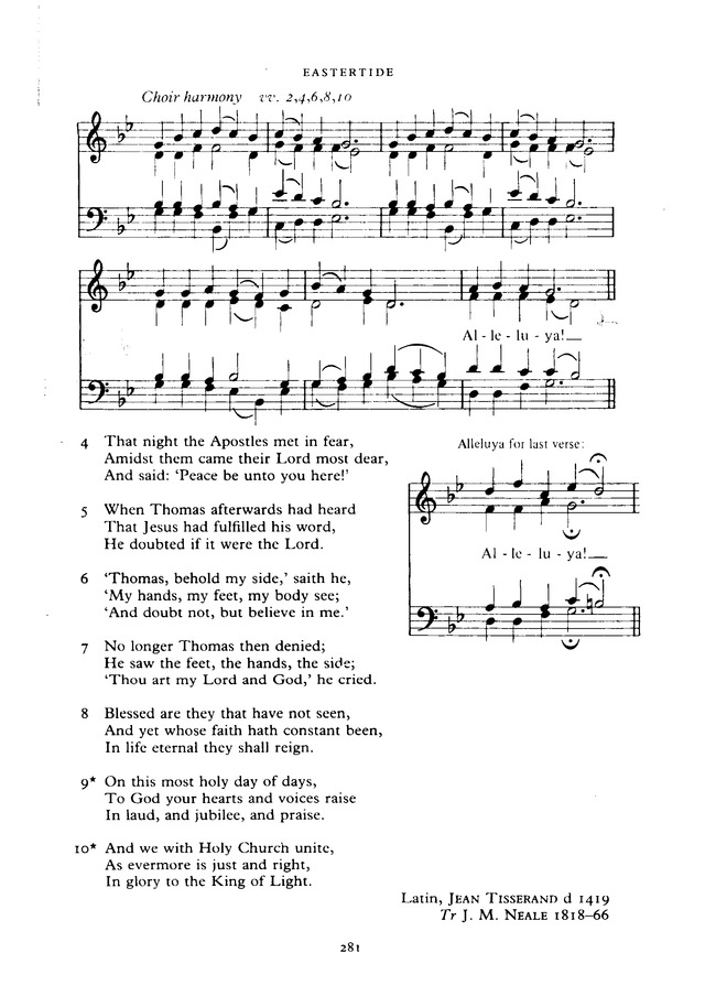 The New English Hymnal page 281