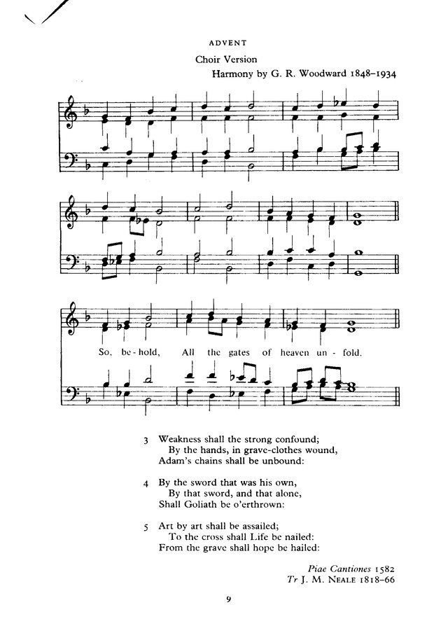 The New English Hymnal page 9
