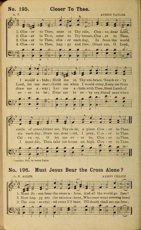 The New Gospel Song Book: A Rare Collection of Songs designed for Christian Work and Worship page 206