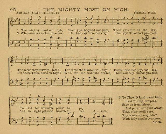 The New Hymnary: a collection of hymns and tunes for Sunday Schools page 22