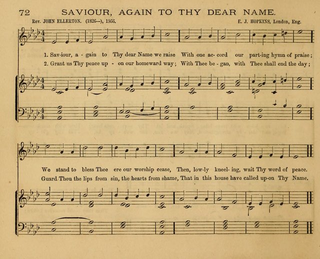 The New Hymnary: a collection of hymns and tunes for Sunday Schools page 74