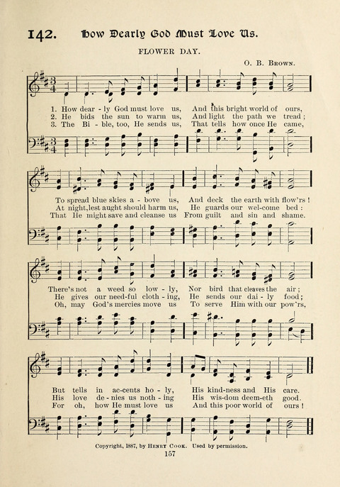 The New Hosanna: A book of Songs and Hymns for The Sunday-school and The Home page 157
