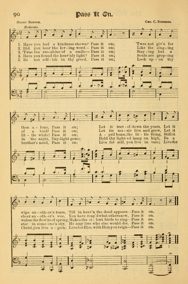 Northfield Hymnal: for use in evangelistic and church services, conventions, sunday schools, and all prayer and social meetings of the church and home page 90