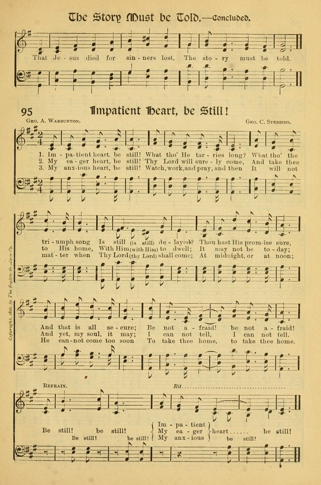 Northfield Hymnal: for use in evangelistic and church services, conventions, sunday schools, and all prayer and social meetings of the church and home page 95
