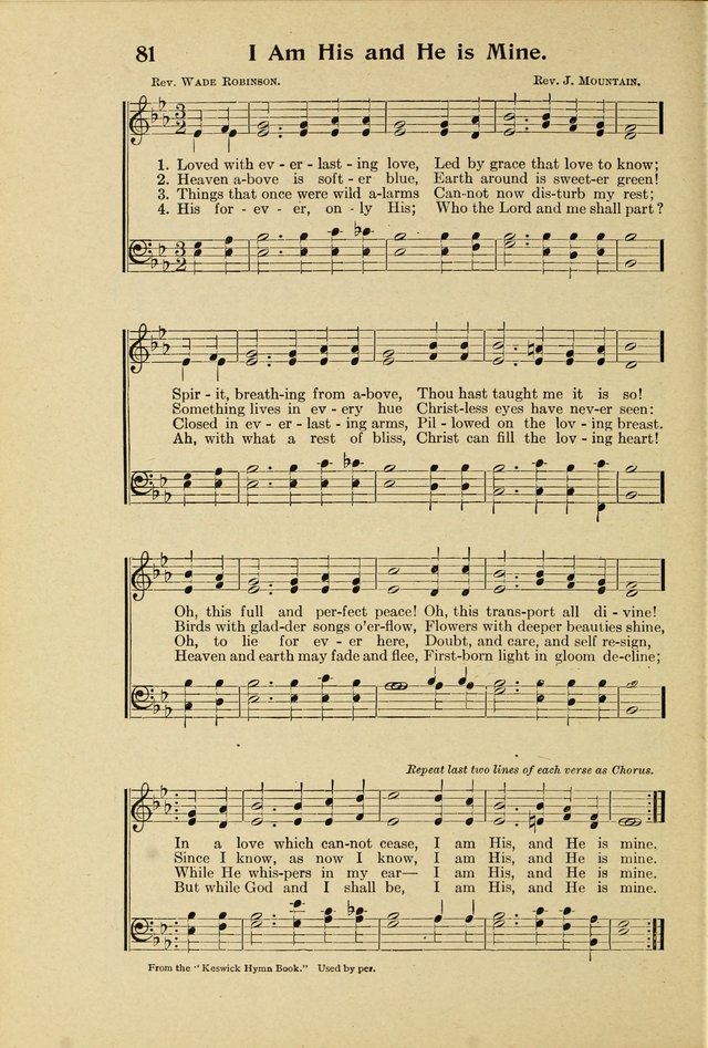 Northfield Hymnal No. 2 page 61