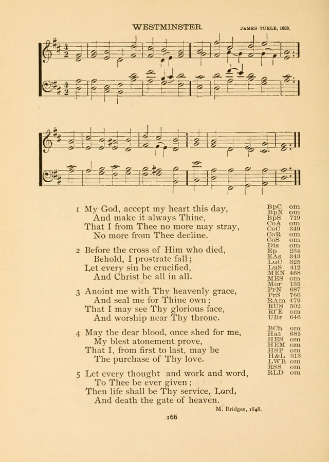 The National Hymn Book of the American Churches: comprising the hymns which are common to the hymnaries of the Baptists, Congregationalists, Episcopalians, Lutherans, Methodists, Presbyterians... page 166