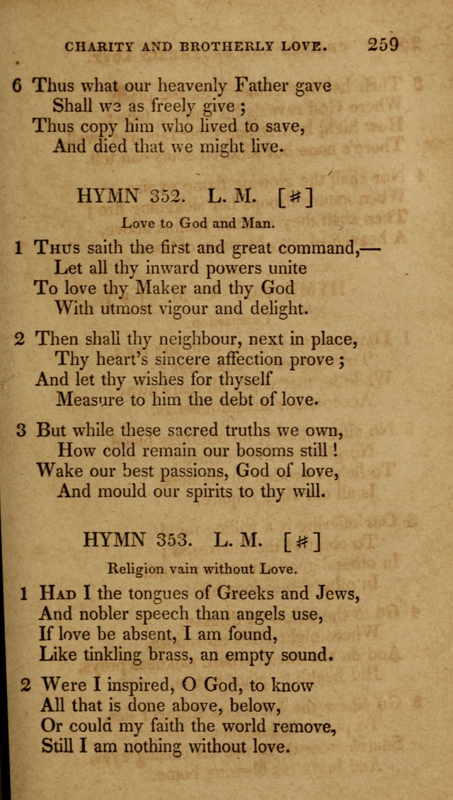 The New Hymn Book, Designed for Universalist Societies: compiled from approved authors, with variations and additions (9th ed.) page 259