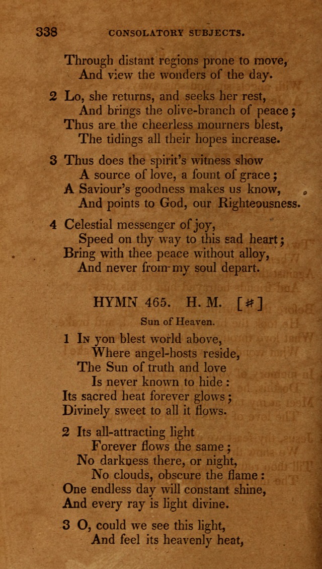The New Hymn Book, Designed for Universalist Societies: compiled from approved authors, with variations and additions (9th ed.) page 338